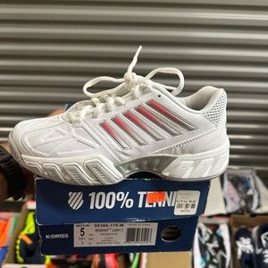 - K-SWISS tennis shoes for women size 5 color white and red